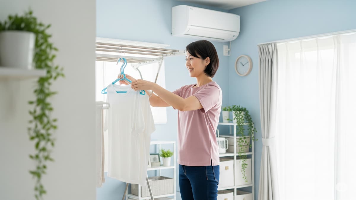 エアコンのランドリー機能と電気代｜節約術とおすすめ機種