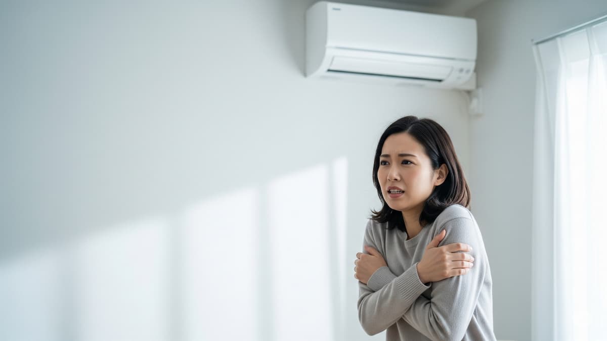 エアコンのドライは寒い？原因と寒くない設定