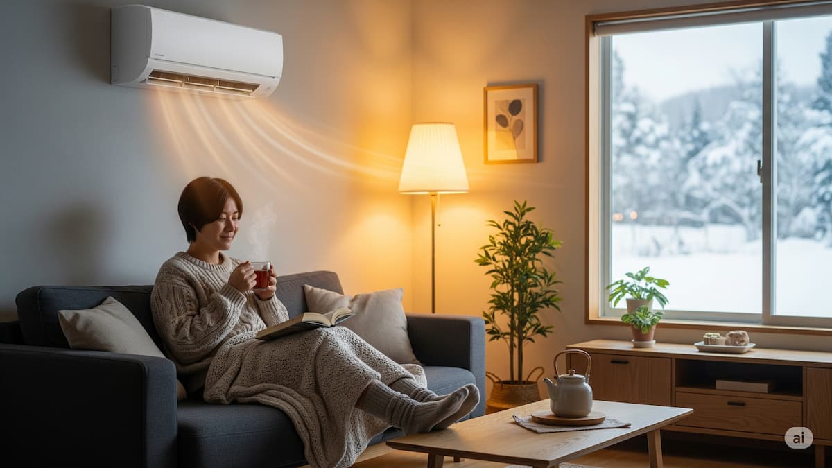エアコン暖房は何度がいい？設定温度の目安と節約術