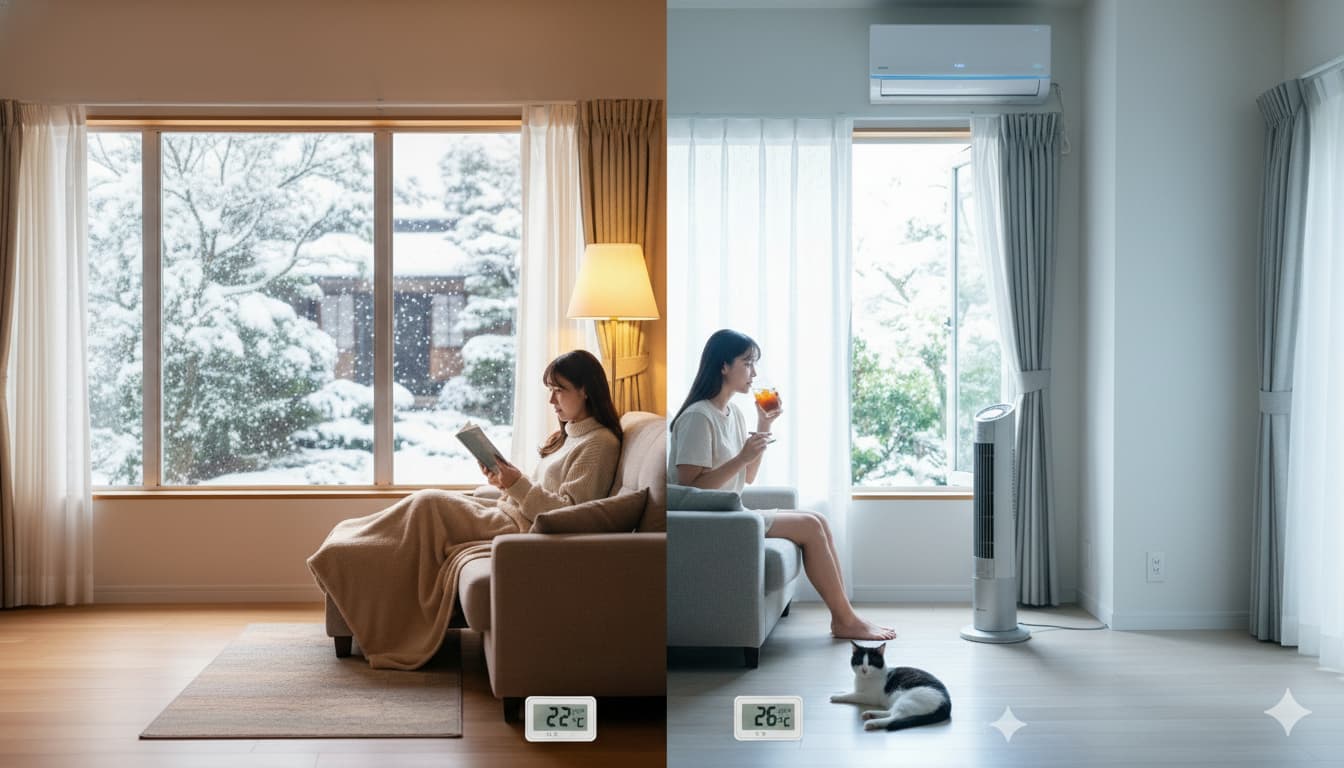 エアコンでドア・窓を開けっ放し、暖房・冷房の電気代は？