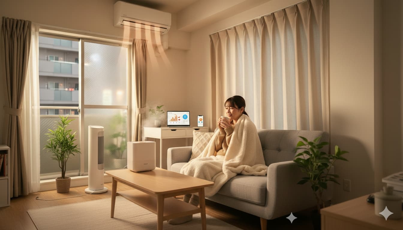 エアコン暖房一人暮らしで1ヶ月の電気代は？節約術も解説